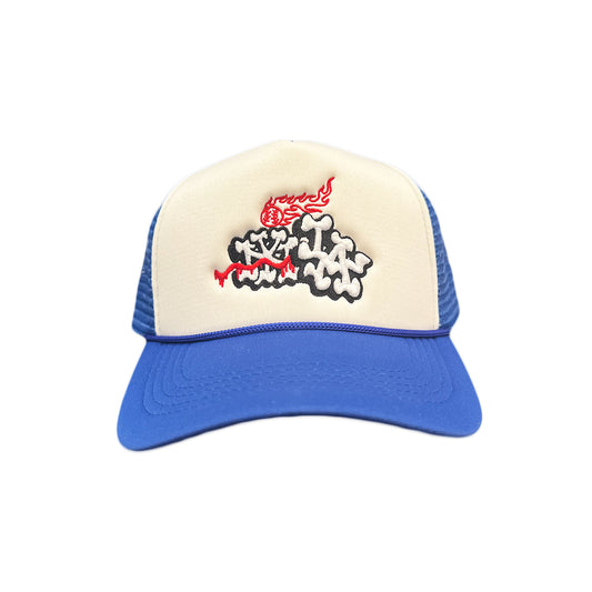 LA WORLD SERIES TRUCKER [WHITE/BLUE]